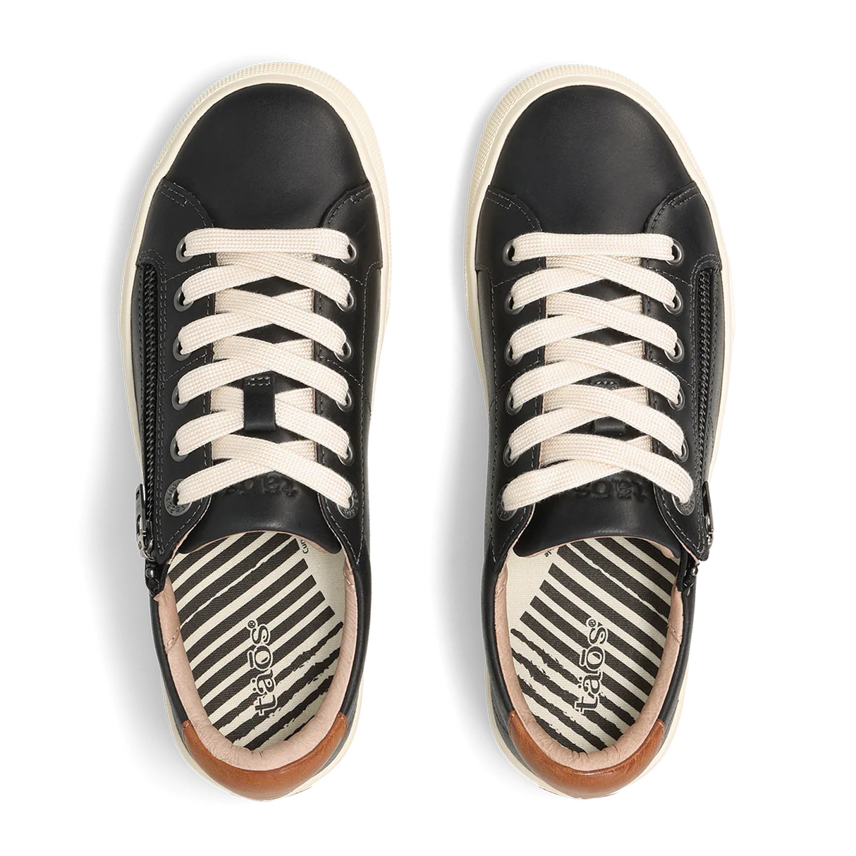 Taos Z Soul Lux Sneaker (Women) - Black/Tan Athletic - Casual - Lace Up - The Heel Shoe Fitters