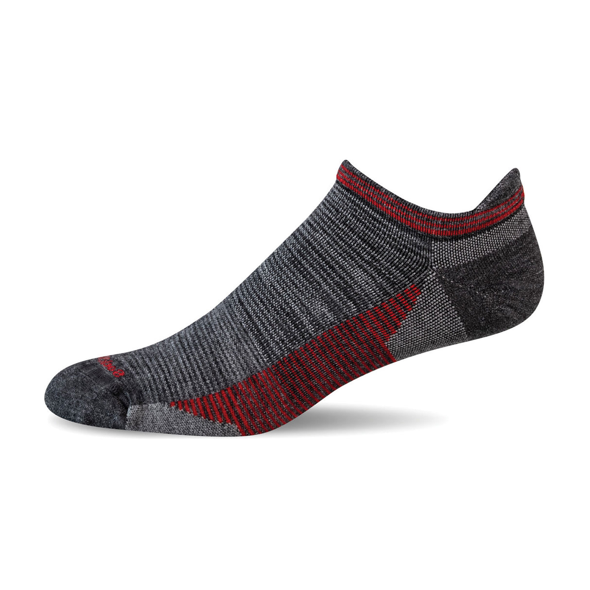 Sockwell Cadence Micro Compression Sock (Men) - Charcoal Accessories - Socks - Performance - The Heel Shoe Fitters