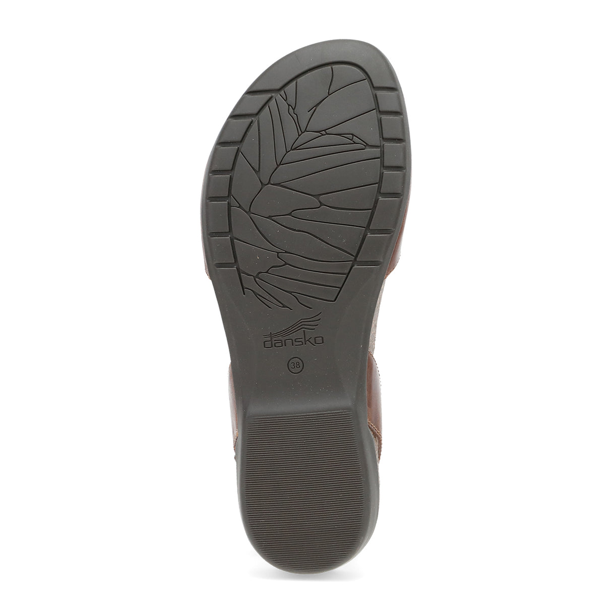 Dansko Rowan Backstrap Sandal (Women) - Tan Waxy Burnished Dress-Casual - Flat - The Heel Shoe Fitters