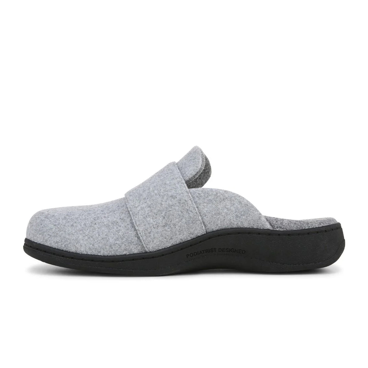 Vionic Gemma II Slipper (Women) - Light Grey Fabric Dress-Casual - Slipper - The Heel Shoe Fitters