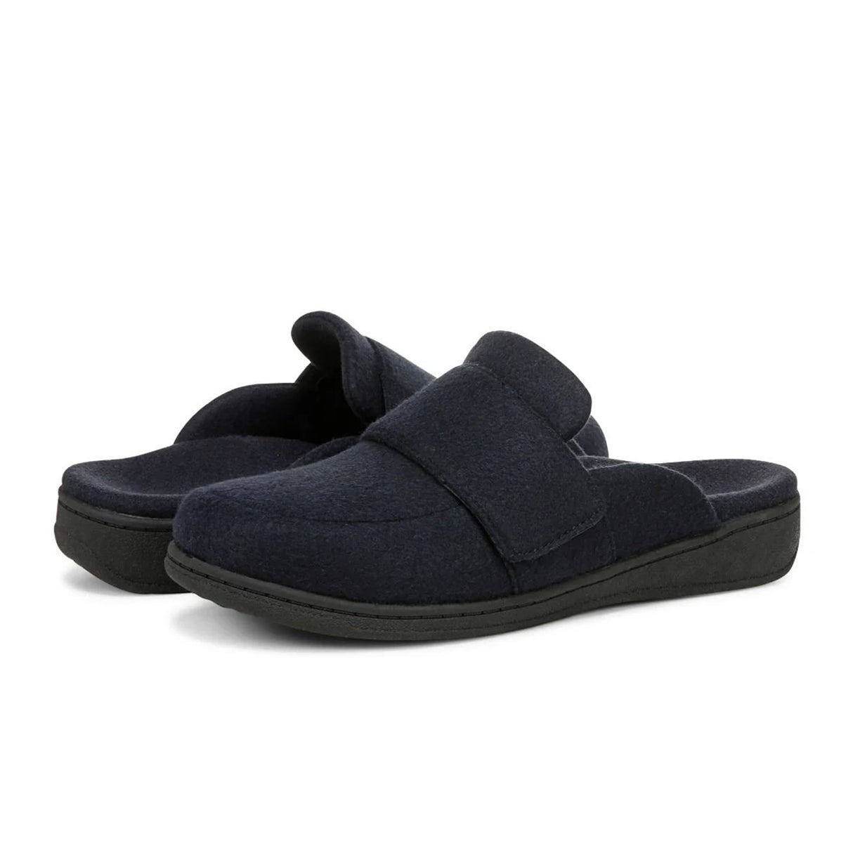 Vionic Gemma II Slipper (Women) - Navy Fabric Dress-Casual - Slipper - The Heel Shoe Fitters