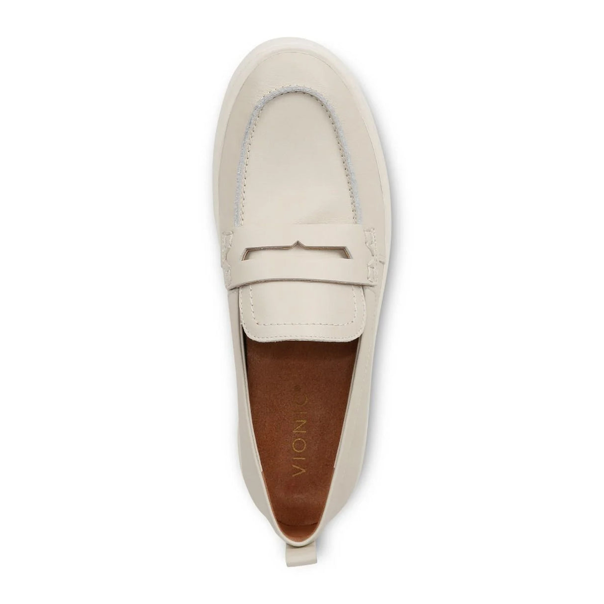 Vionic Uptown Loafer (Women) - Cream Leather Dress-Casual - Loafers - The Heel Shoe Fitters