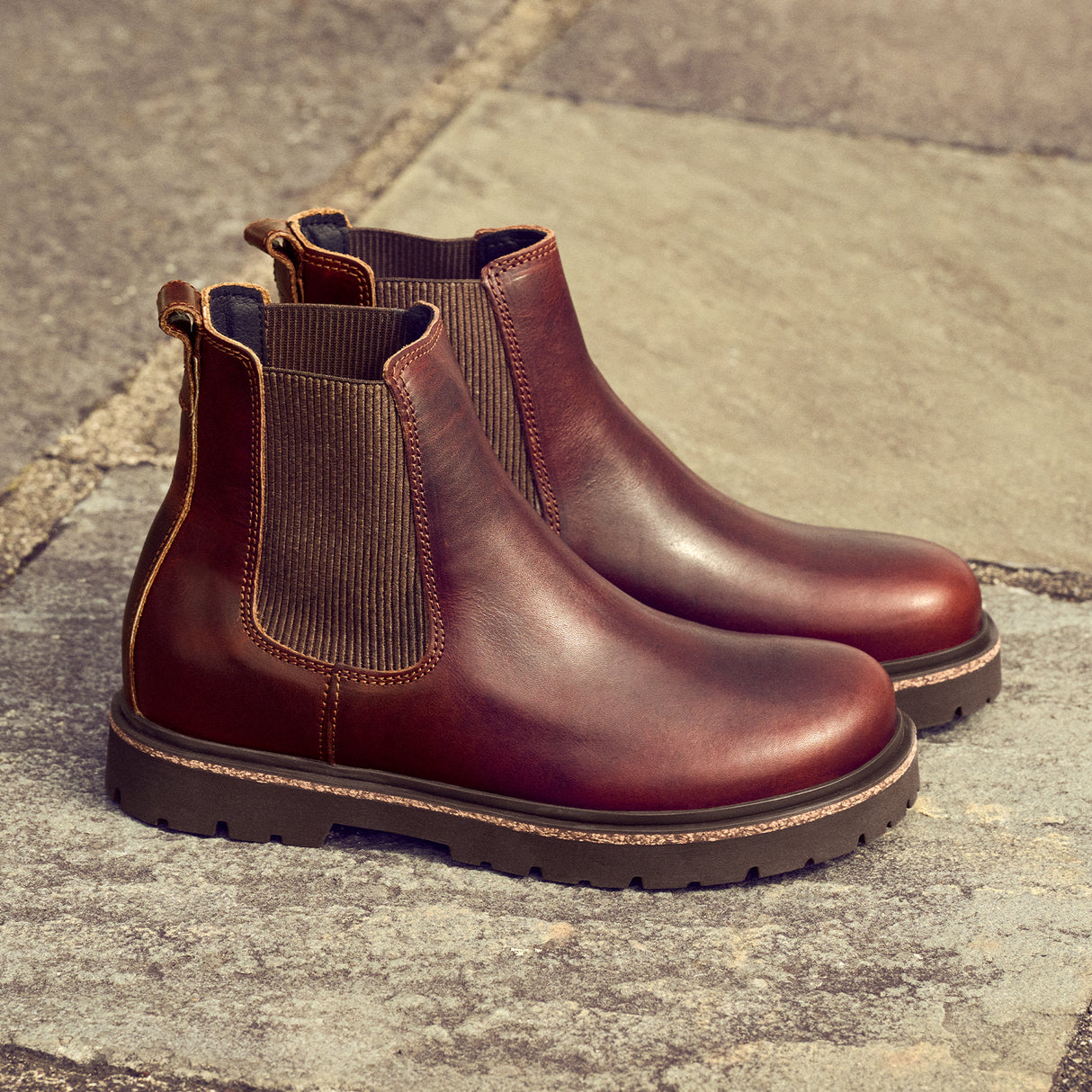 Birkenstock Highwood Chelsea Boot (Unisex) - Chocolate Leather Boots - Casual - Low - The Heel Shoe Fitters