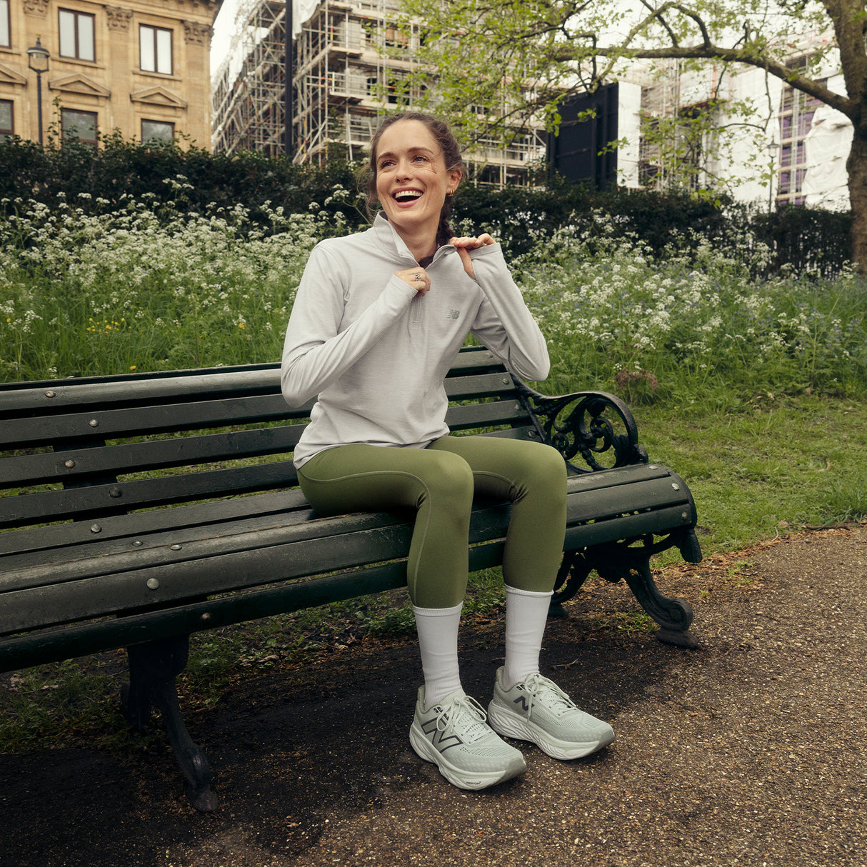 New Balance Fresh Foam X 1080 v14 Running Shoe (Women) - Natural Mint/Magnet/Olivine Athletic - Running - Cushion - The Heel Shoe Fitters