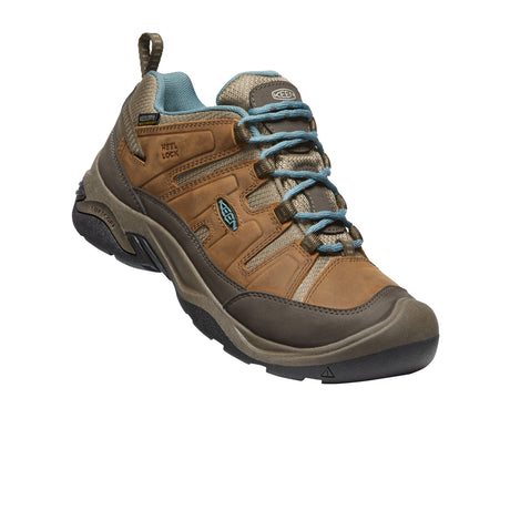 Keen Circadia Waterproof Hiking Shoe (Women) - Syrup/North Atlantic Hiking - Low - The Heel Shoe Fitters