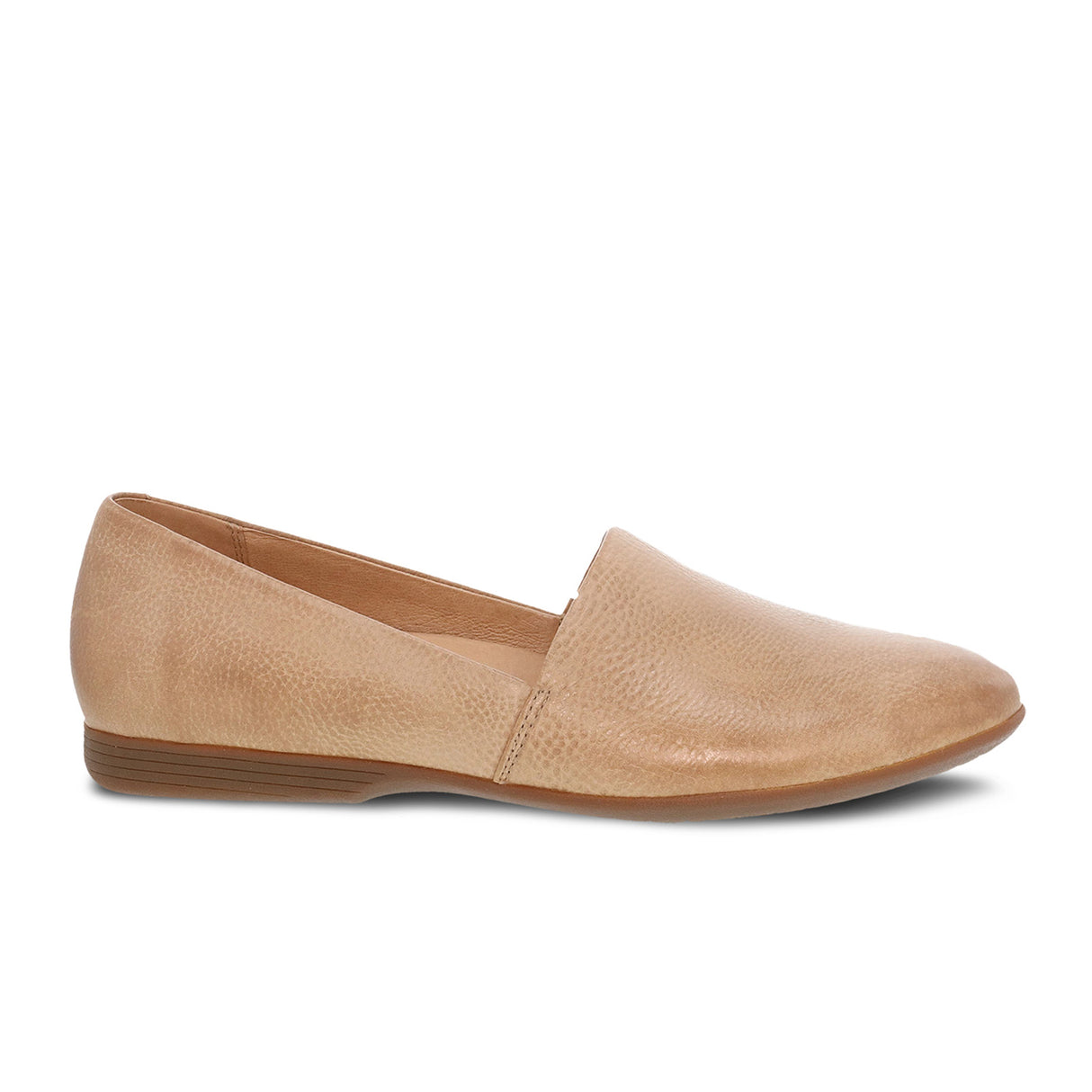 Dansko Larisa Slip On Loafer (Women) - Taupe Milled Dress-Casual - Flat - The Heel Shoe Fitters