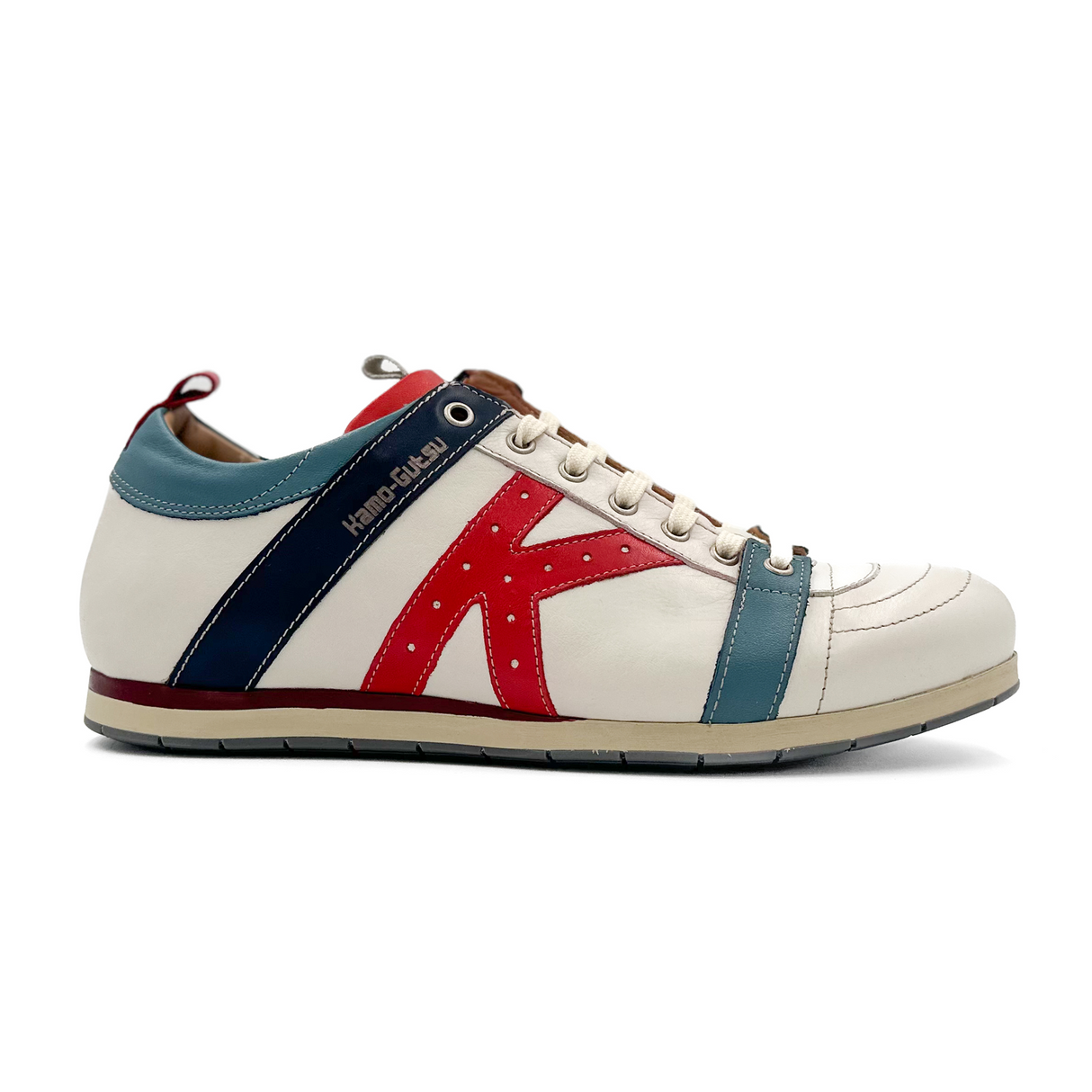 Kamo-Gutsu TIFO 042 Low Sneaker (Men) - Bianco/Rio Lobo Dress-Casual - Lace Ups - The Heel Shoe Fitters