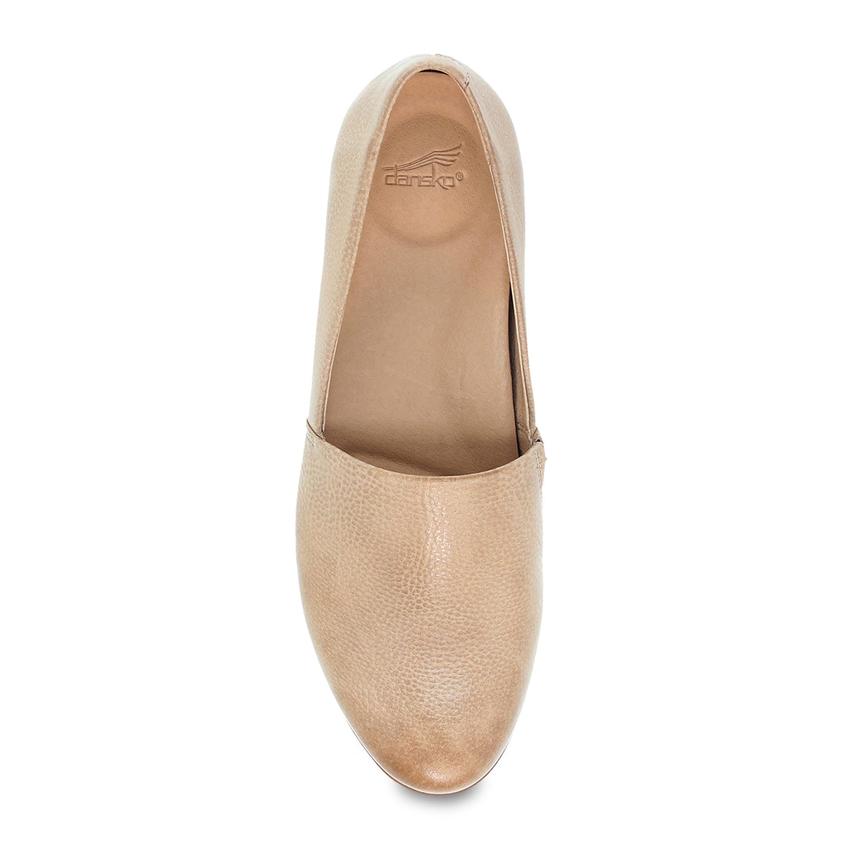 Dansko Larisa Slip On Loafer (Women) - Taupe Milled Dress-Casual - Flat - The Heel Shoe Fitters