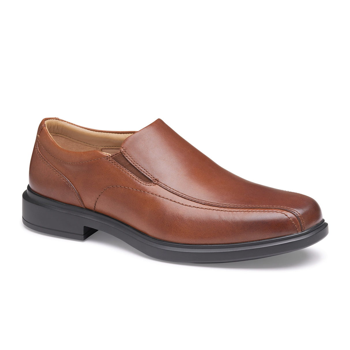 Johnston & Murphy XC4 Stanton Runoff Venetian (Men) - Red Brown Waterproof Full Grain Dress-Casual - Slip On - The Heel Shoe Fitters