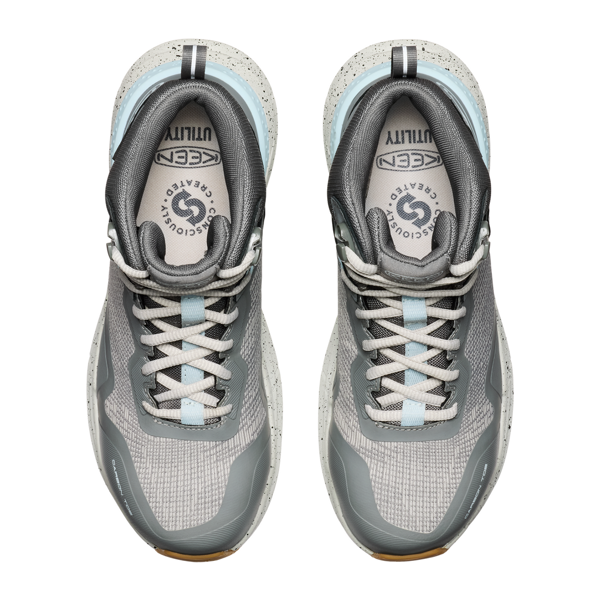 Keen Utility Synchro Mid Waterproof Carbon Toe Work Boot (Women) - Steel Grey/Gum Boots - Work - Mid - The Heel Shoe Fitters