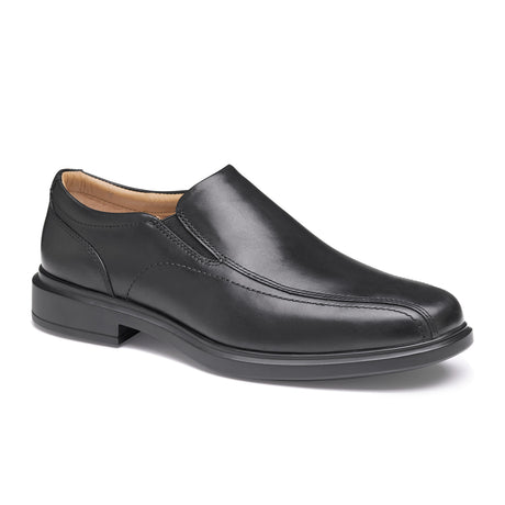 Johnston & Murphy XC4 Stanton Runoff Venetian (Men) - Black WP Calfskin Dress Casual - Slip On - The Heel Shoe Fitters
