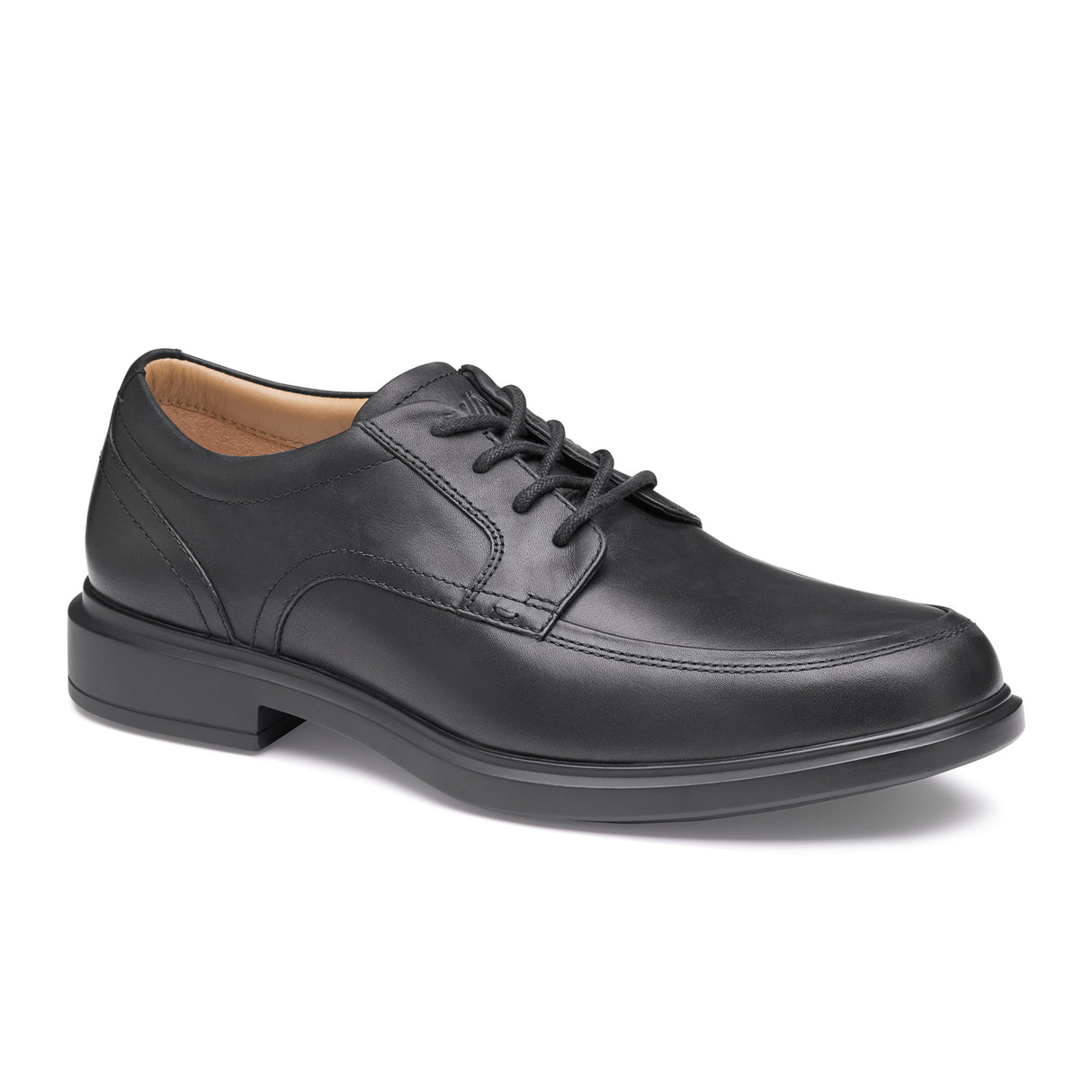 Johnston & Murphy XC4 Stanton Moc Lace Up Oxford (Men) - Black Waterproof Full Grain Dress-Casual - Oxford - The Heel Shoe Fitters