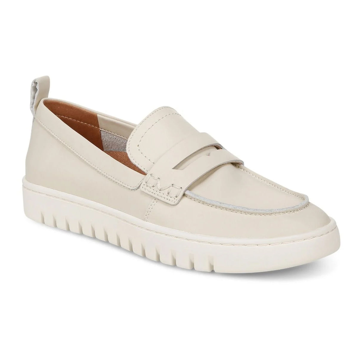 Vionic Uptown Loafer (Women) - Cream Leather Dress-Casual - Loafers - The Heel Shoe Fitters