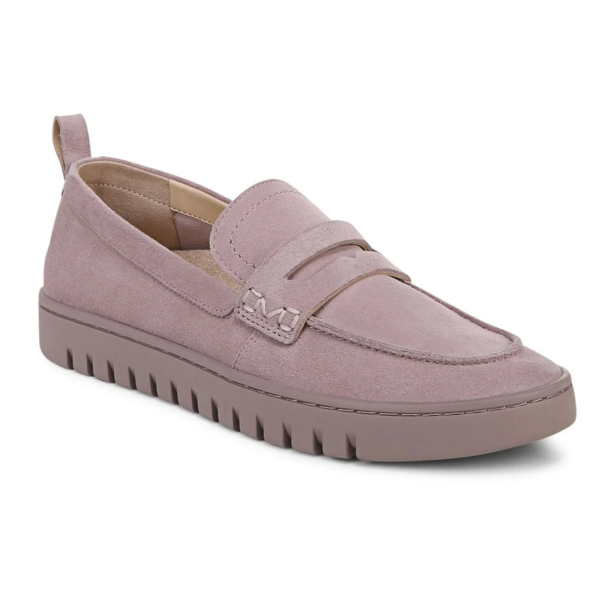 Vionic Uptown Loafer (Women) - Magnolia Dusk Grey Waxed Suede Dress-Casual - Loafers - The Heel Shoe Fitters
