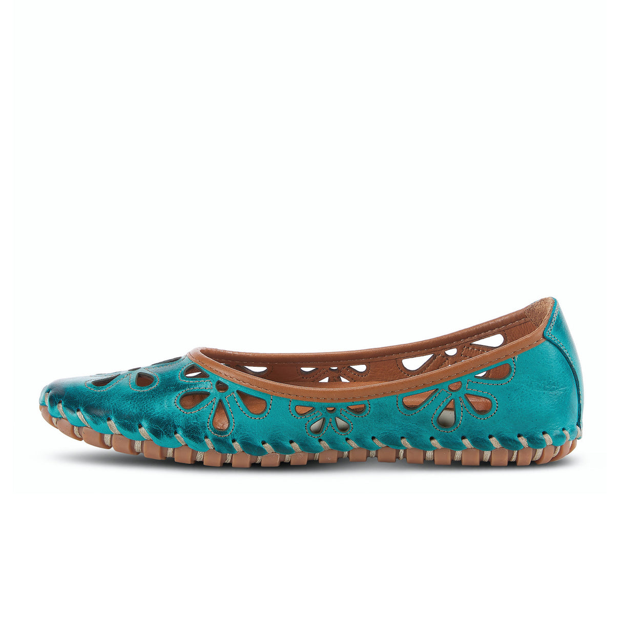 Spring Step Rayely Ballet Flat (Women) - Turquoise Dress-Casual - Flat - The Heel Shoe Fitters