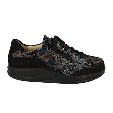 Finn Comfort Otaru Lace Up (Women) - Nubuck/Shibu Schwarz/Multi Dress-Casual - Lace Ups - The Heel Shoe Fitters
