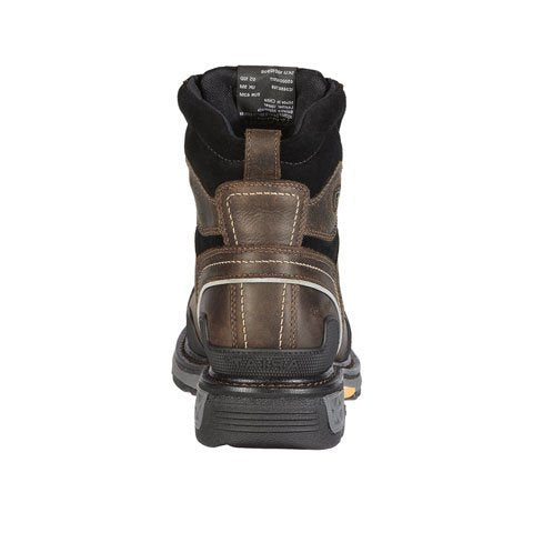 Ariat OverDrive 6" Composite Toe Work Boot (Men) - Dark Brown Boots - Work - 6 Inch - The Heel Shoe Fitters