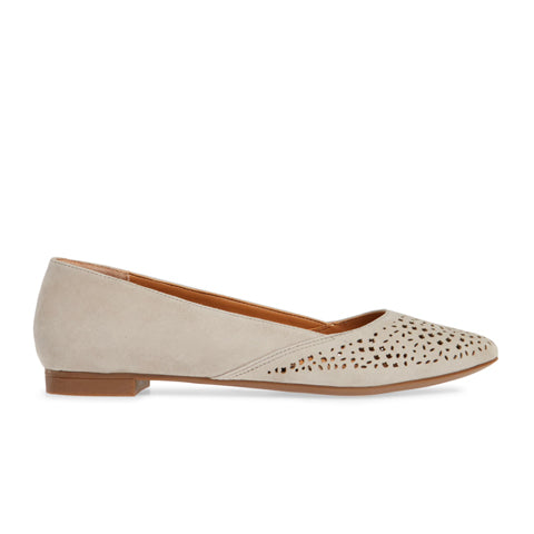 Vionic Carmela Flat (Women) - Dark Taupe Dress-Casual - Flat - The Heel Shoe Fitters