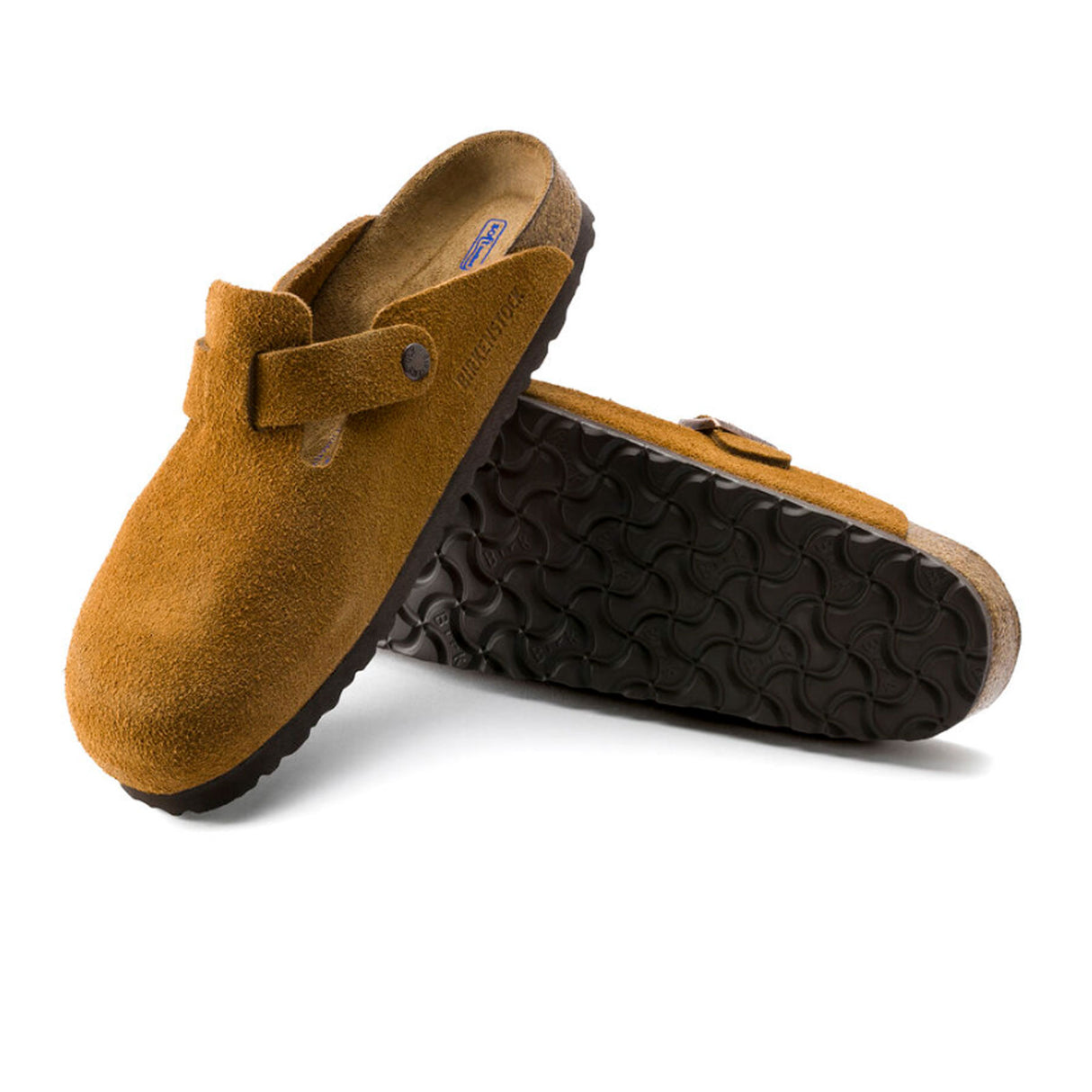 Birkenstock Boston Suede Soft Footbed Clog (Men) Dress-Casual - Clogs & Mules - The Heel Shoe Fitters