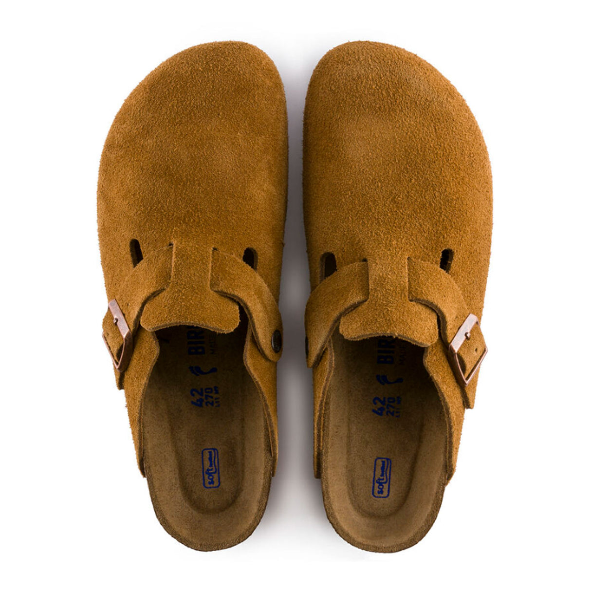 Birkenstock Boston Suede Soft Footbed Clog (Men) Dress-Casual - Clogs & Mules - The Heel Shoe Fitters