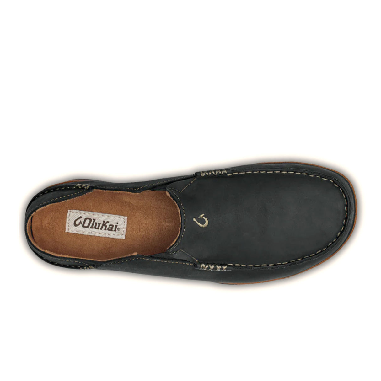 OluKai Moloa Slip On (Men) - Black/Toffee Dress-Casual - Slip On - The Heel Shoe Fitters