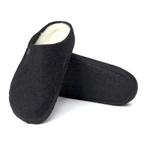 Birkenstock Zermatt Shearling (Unisex) - Anthracite/Natural Dress-Casual - Slippers - The Heel Shoe Fitters