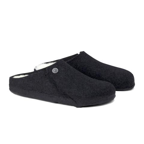 Birkenstock Zermatt Shearling (Unisex) - Anthracite/Natural Dress-Casual - Slippers - The Heel Shoe Fitters