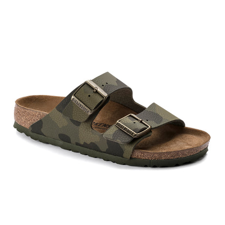 Birkenstock Arizona Birko-Flor Narrow Slide Sandal (Women) - Desert Soil Camouflage Green Sandals - Slide - The Heel Shoe Fitters