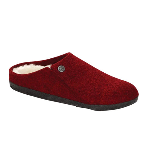 Birkenstock Zermatt Shearling Narrow (Women) - Vermouth/Natural Dress-Casual - Slippers - The Heel Shoe Fitters