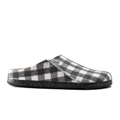 Birkenstock Zermatt Shearling Narrow Slipper (Women) - Plaid White/Natural Dress-Casual - Slippers - The Heel Shoe Fitters