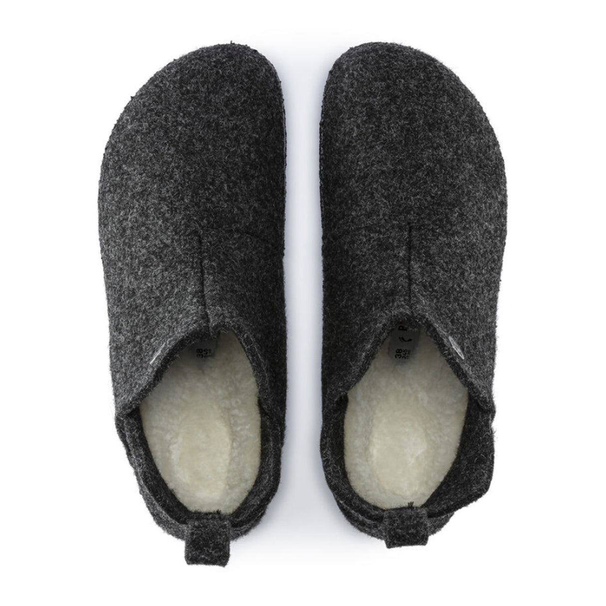 Birkenstock Andermatt Shearling Slipper Boot (Men) - Anthracite/Natural Dress-Casual - Slippers - The Heel Shoe Fitters