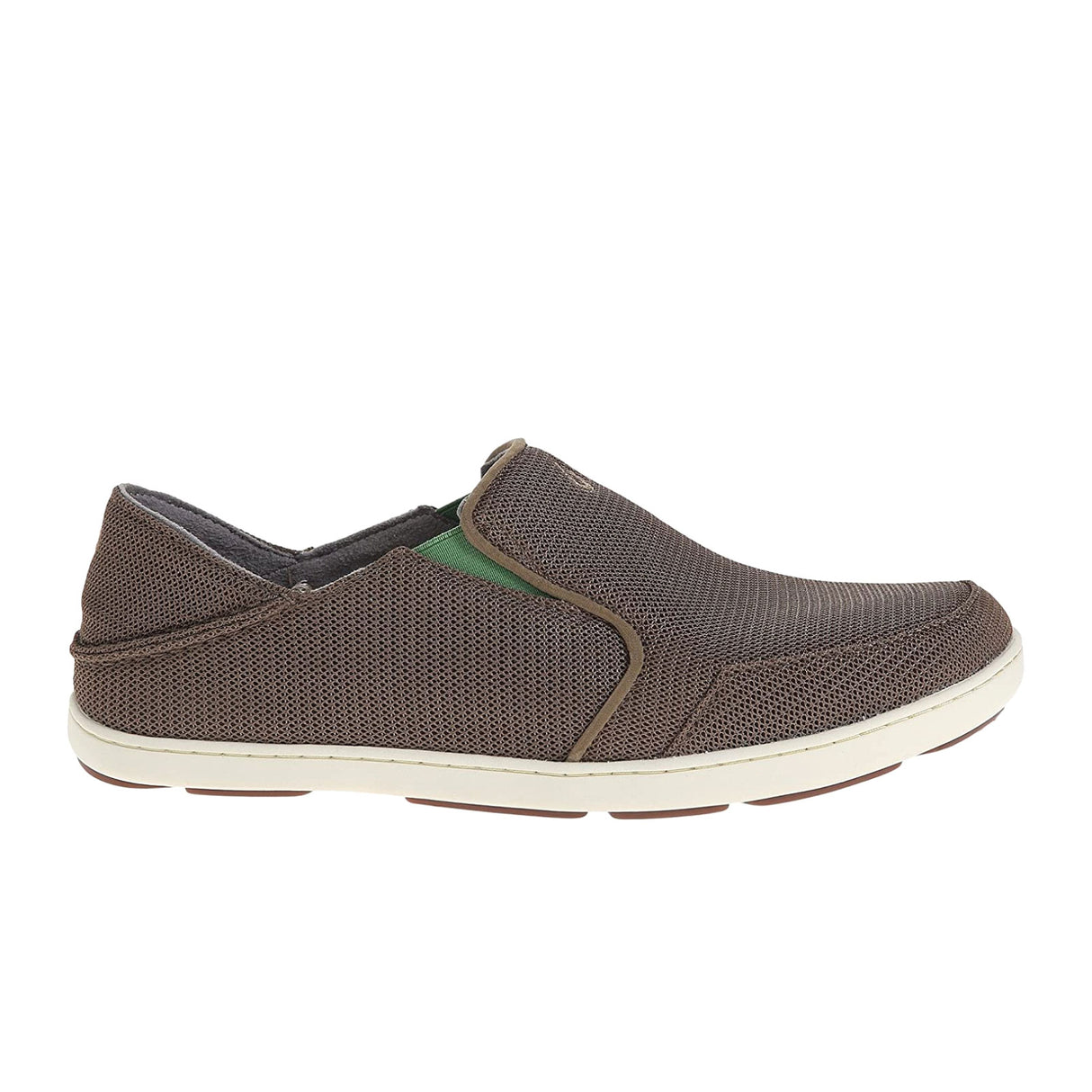 OluKai Nohea Mesh Slip On (Men) - Mustang/Lime Peel Athletic - Casual - Slip On - The Heel Shoe Fitters