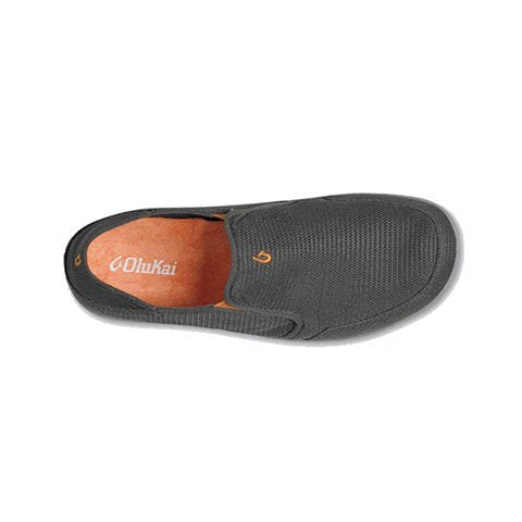 OluKai Nohea Mesh Slip On (Men) - Dark Shadow/Dark Shadow Athletic - Casual - Slip On - The Heel Shoe Fitters