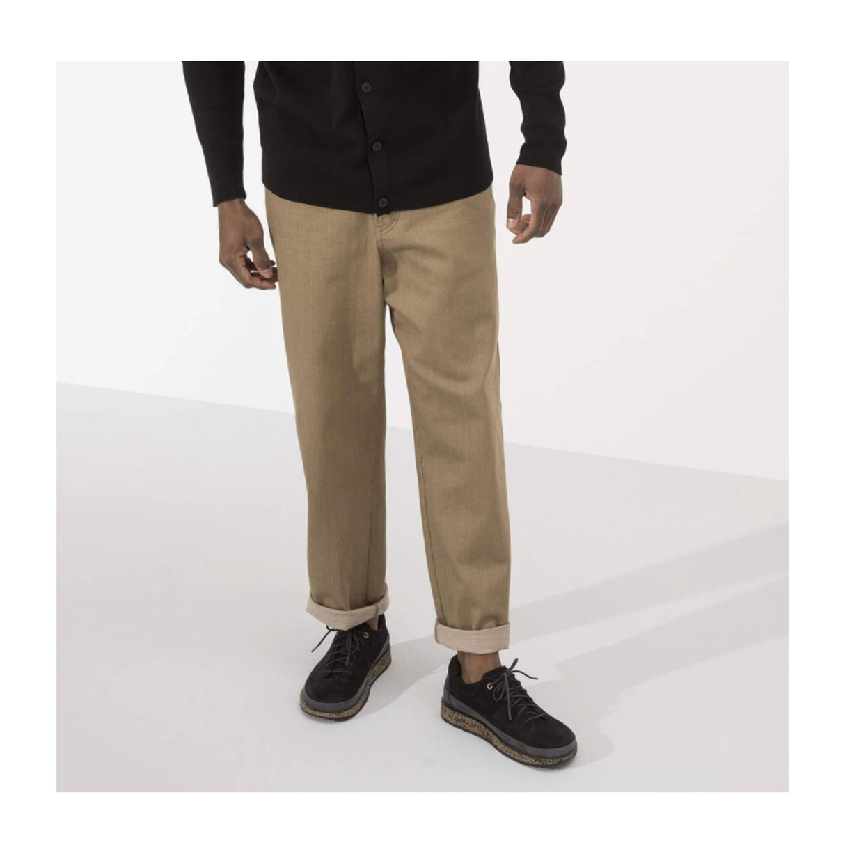 Birkenstock Honnef Low Lace Up (Unisex) - Black Suede Dress-Casual - Lace Ups - The Heel Shoe Fitters