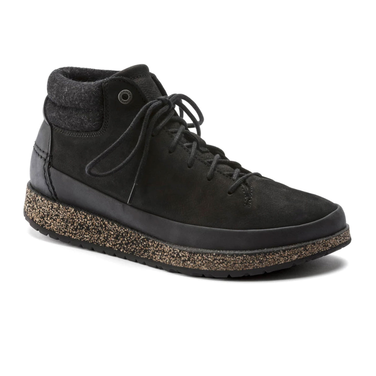 Birkenstock Honnef High Lace Up Ankle Boot (Unisex) - Black Oiled Leather Boots - Casual - Low - The Heel Shoe Fitters