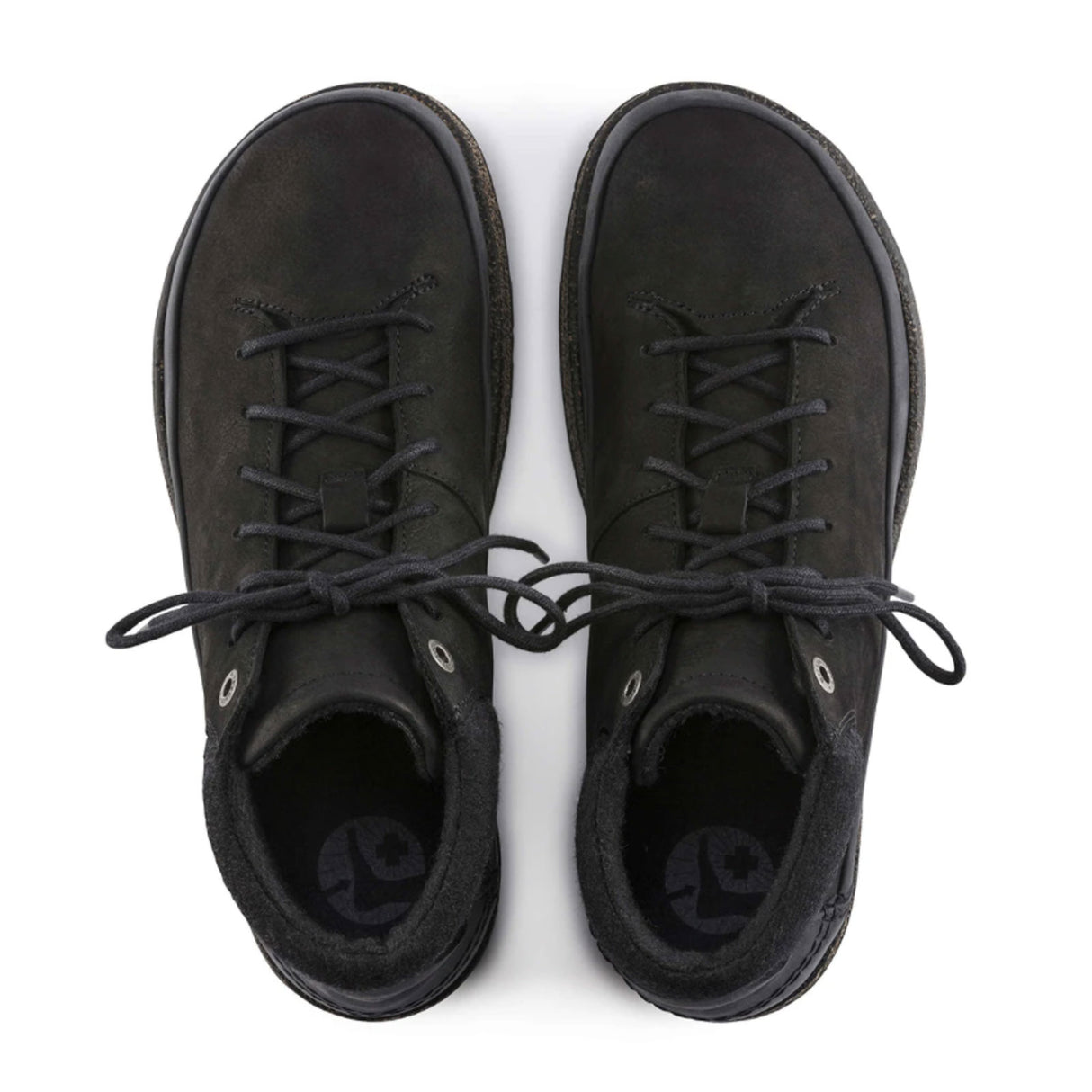 Birkenstock Honnef High Lace Up Ankle Boot (Unisex) - Black Oiled Leather Boots - Casual - Low - The Heel Shoe Fitters