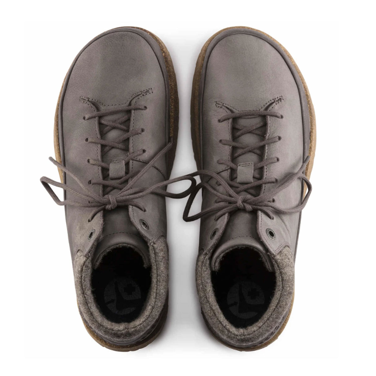 Birkenstock Honnef High Lace Up Ankle Boot (Unisex) - Gray Taupe Oiled Leather Dress-Casual - Lace Ups - The Heel Shoe Fitters