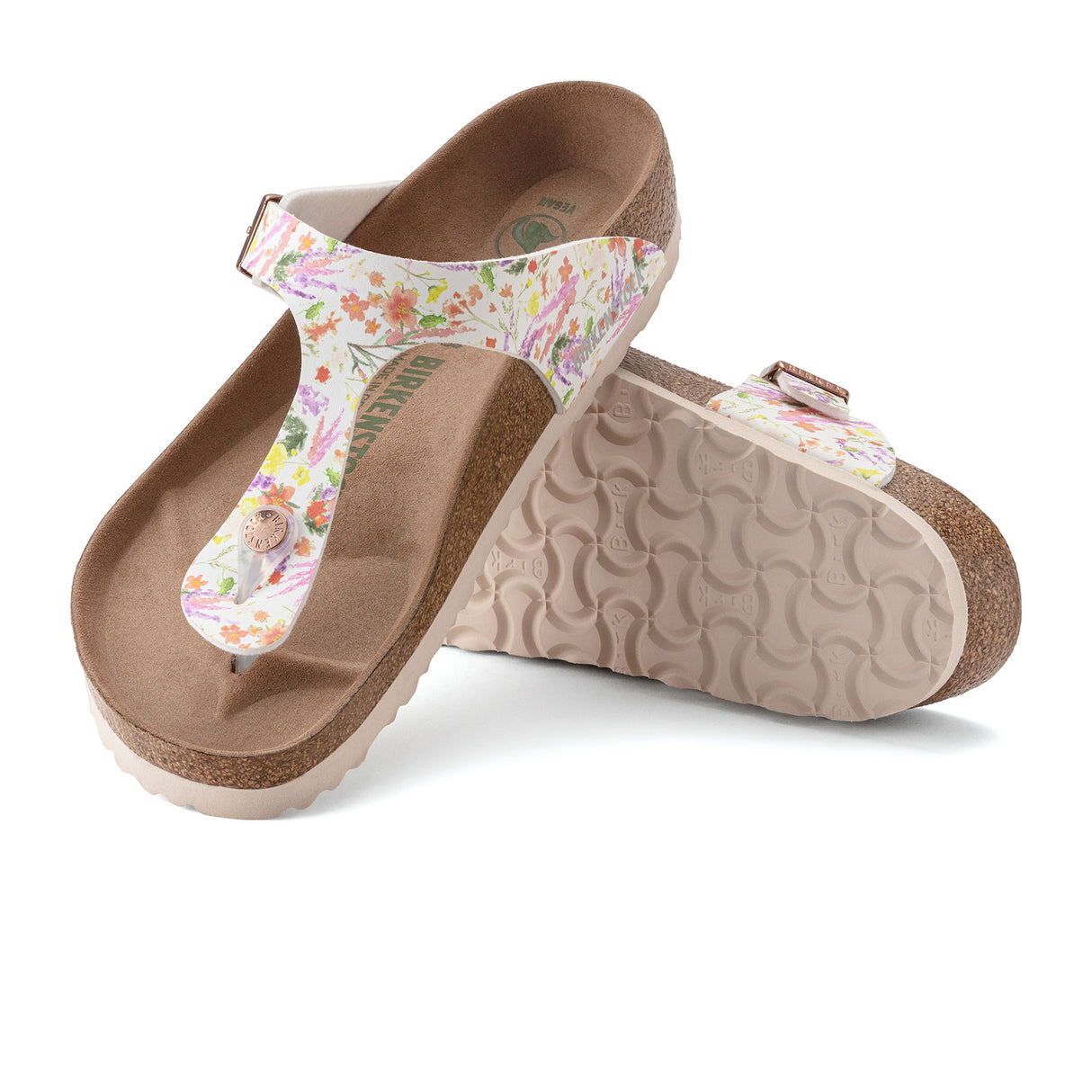 Birkenstock Gizeh Vegan Sandal (Women) - Summer Garden Rose Birko-Flor Sandal - Thong - The Heel Shoe Fitters