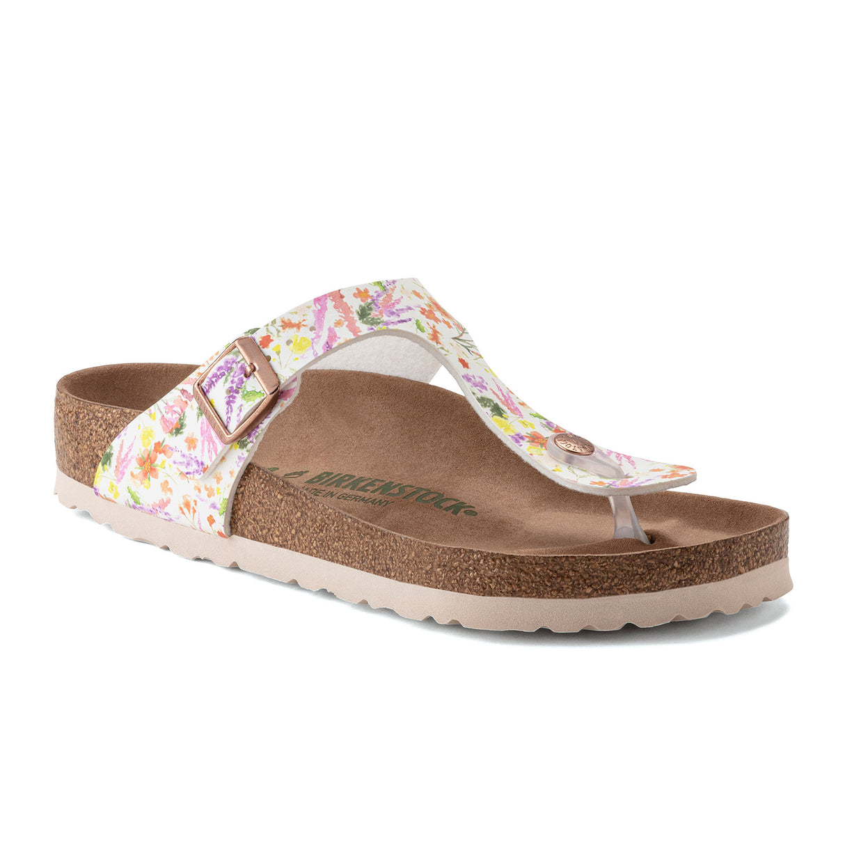 Birkenstock Gizeh Vegan Sandal (Women) - Summer Garden Rose Birko-Flor Sandal - Thong - The Heel Shoe Fitters