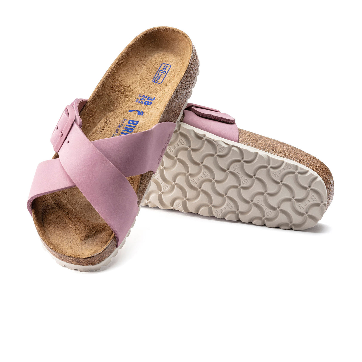 Birkenstock Siena Soft Footbed Narrow Slide Sandal (Women) - Orchid Nubuck Sandal - Slide - The Heel Shoe Fitters
