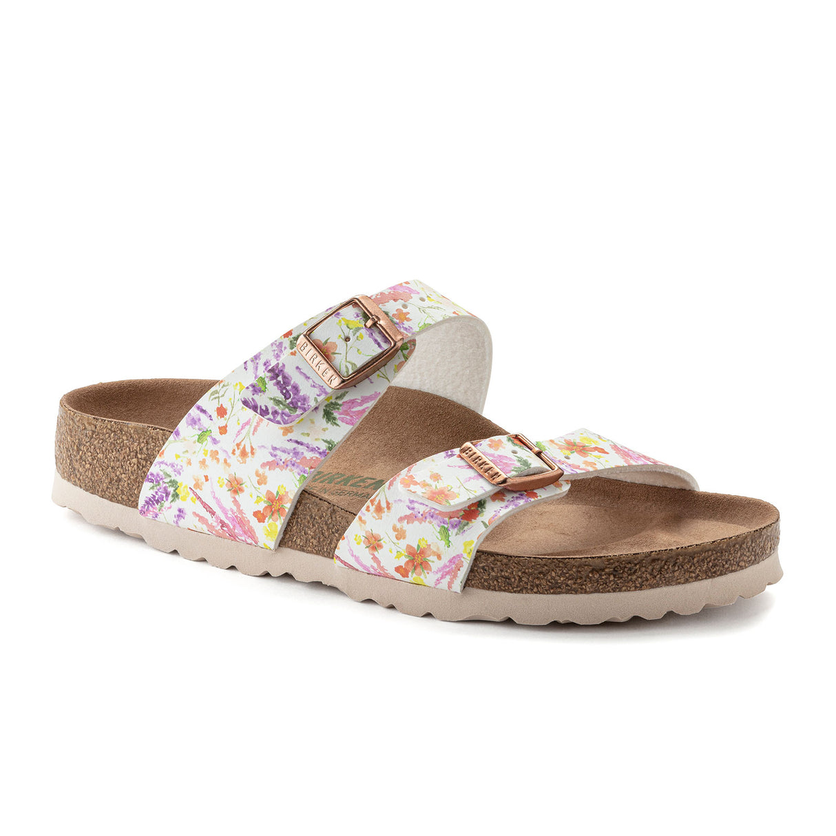 Birkenstock Sydney Vegan Birko-Flor Slide Sandal (Women) - Light Rose Sandals - Slide - The Heel Shoe Fitters