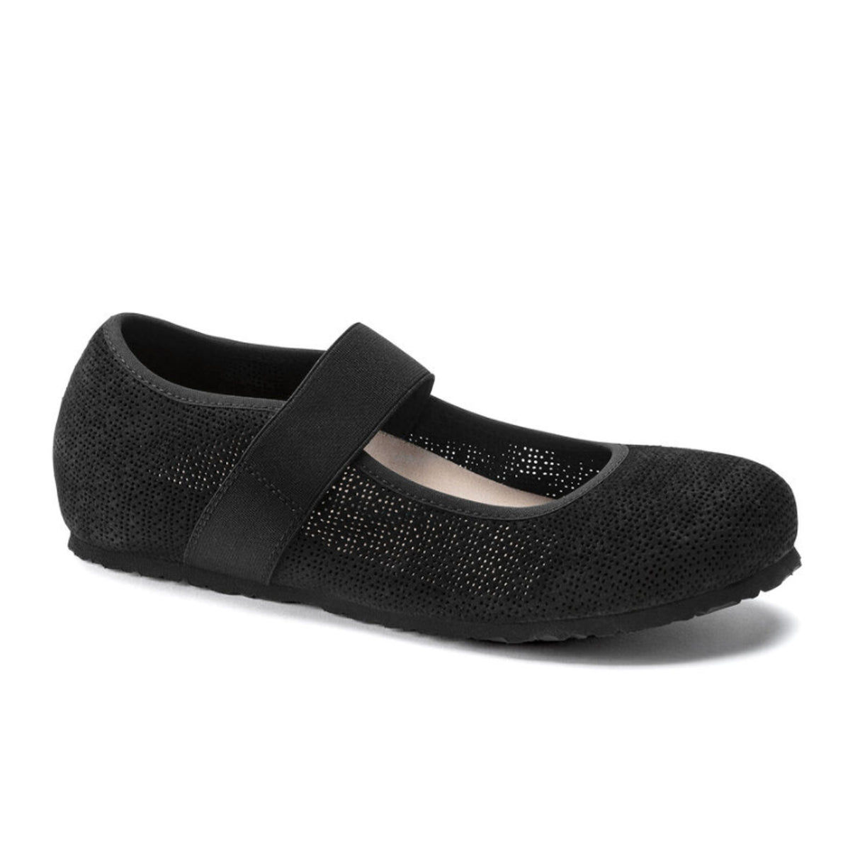 Birkenstock Tess Embossed Leather Mary Jane (Women) - Black Dress-Casual - Mary Janes - The Heel Shoe Fitters