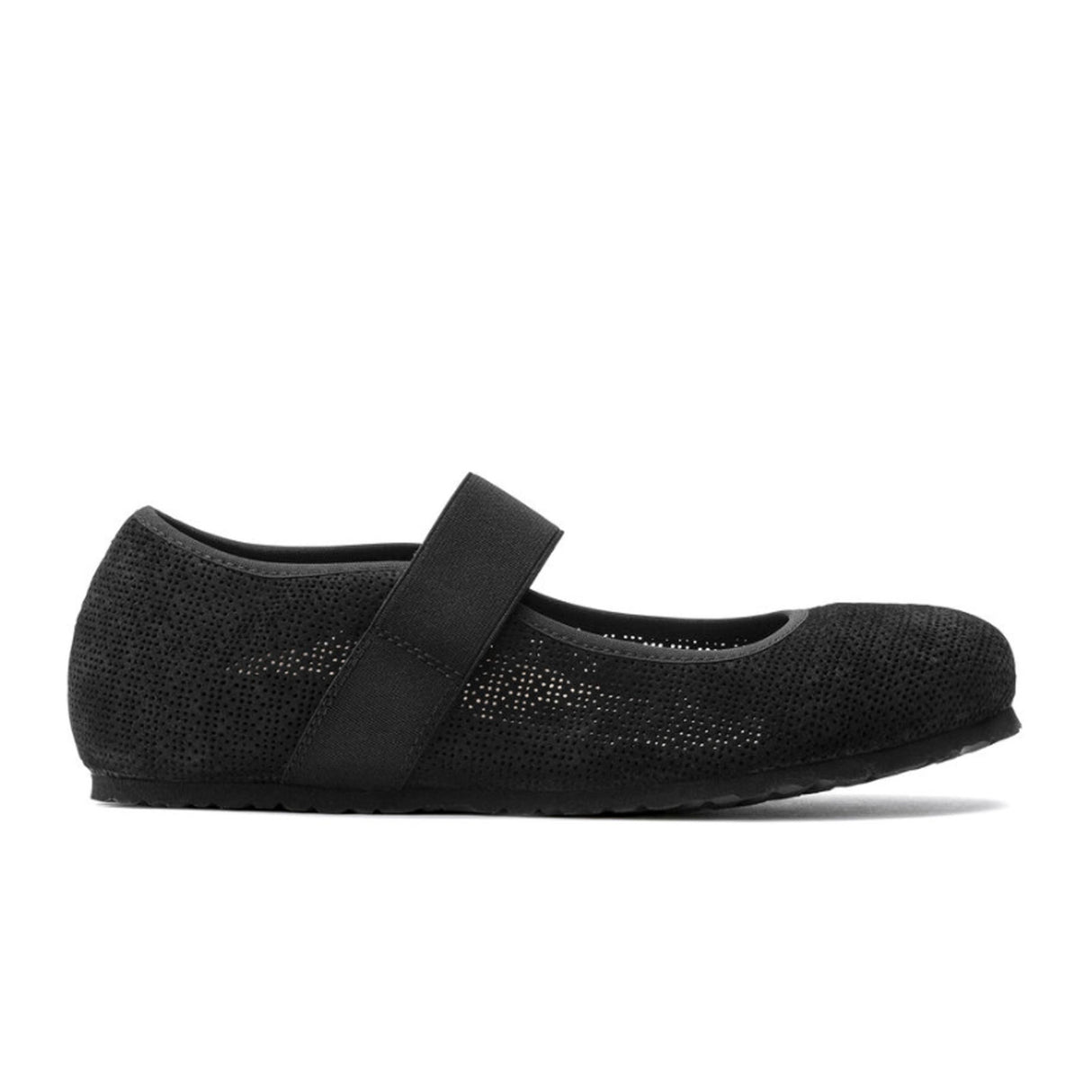 Birkenstock Tess Embossed Leather Mary Jane (Women) - Black Dress-Casual - Mary Janes - The Heel Shoe Fitters