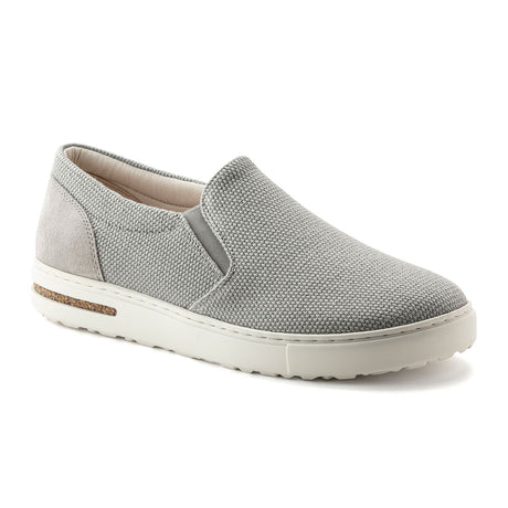 Birkenstock Oswego Slip On Sneaker (Men) - Whale Gray Canvas Dress-Casual - Slip Ons - The Heel Shoe Fitters