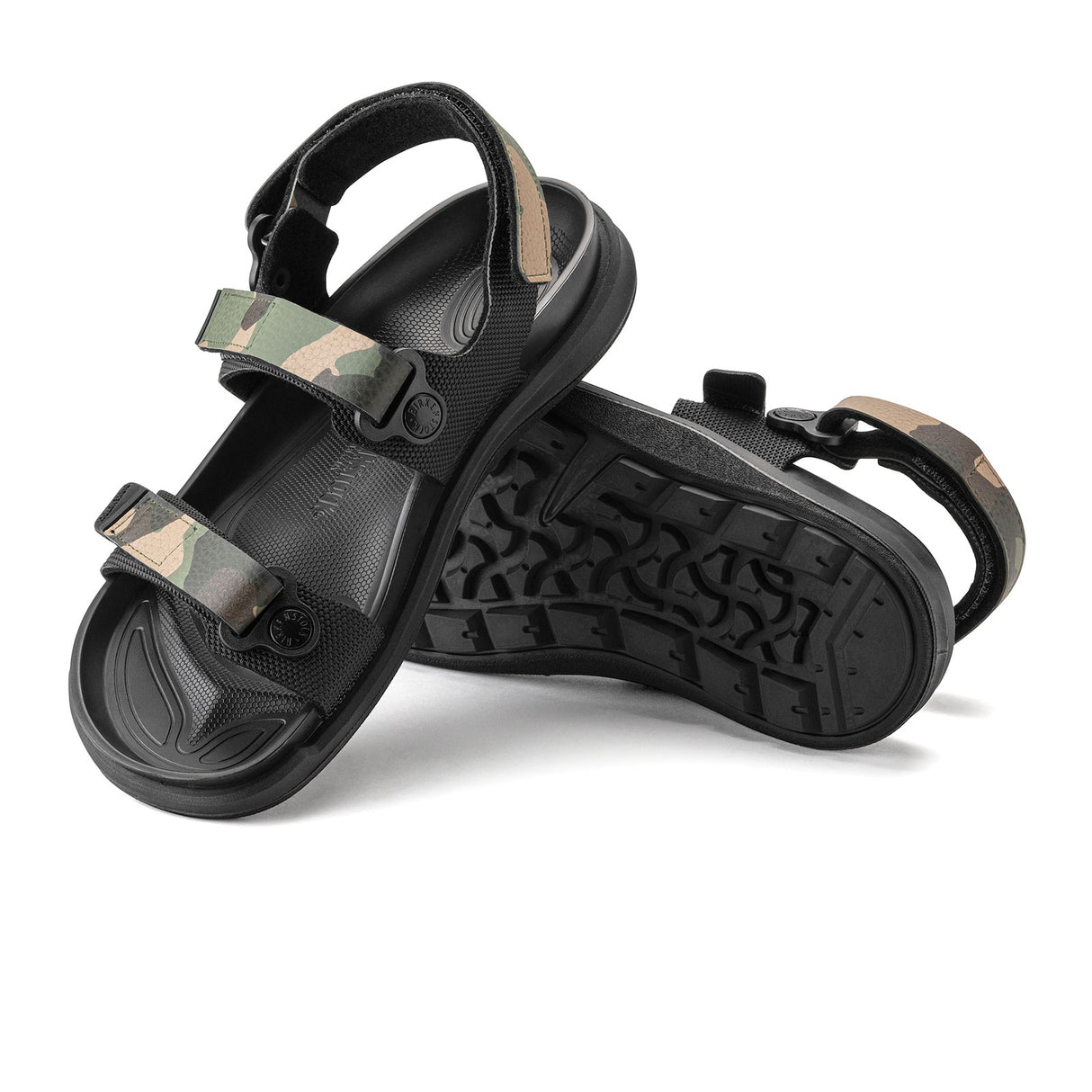 Birkenstock Kalahari Backstrap Sandal (Women) - Black/Camo Birko-Flor Futura Sandal - Backstrap - The Heel Shoe Fitters