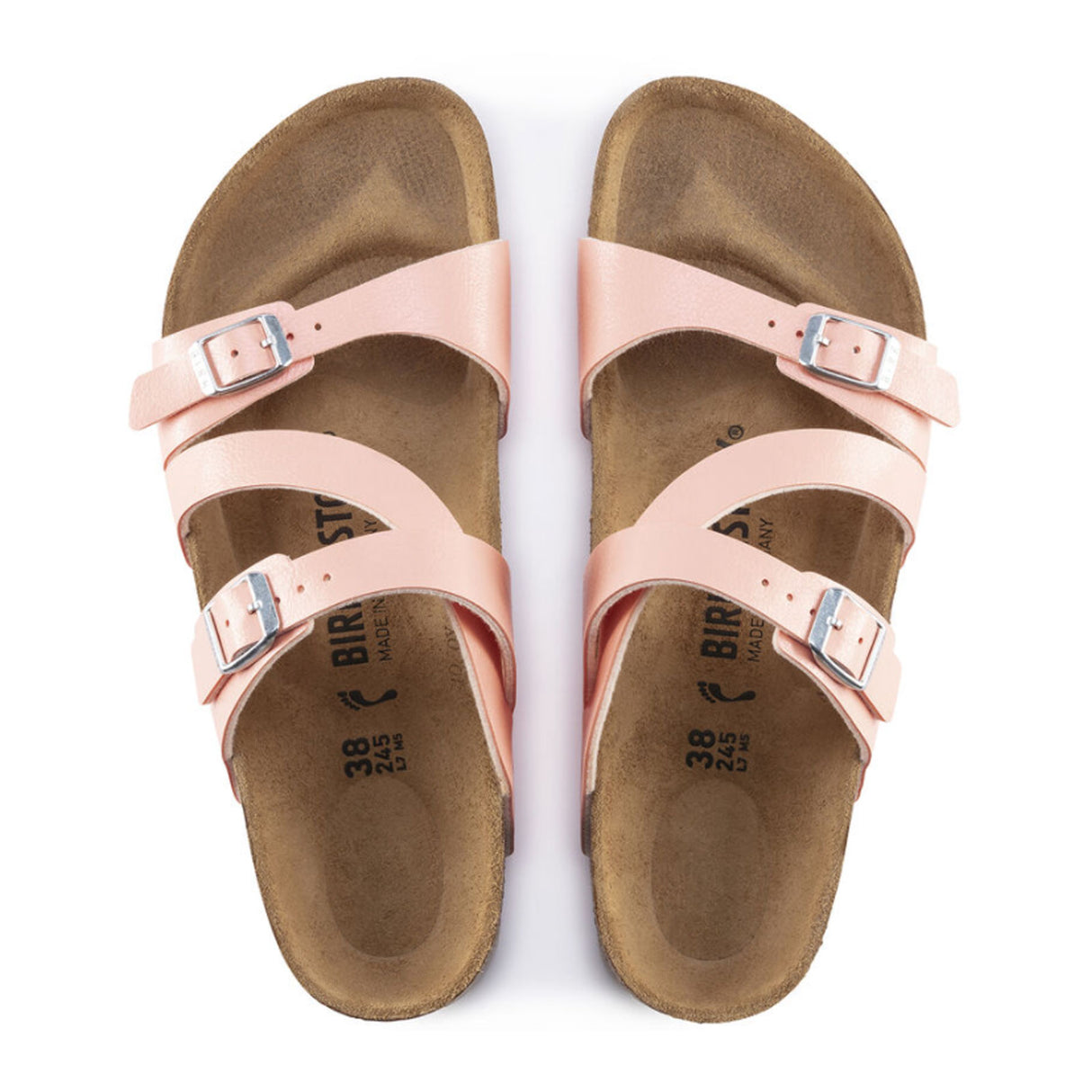 Birkenstock Salina Birko-Flor Slide Sandal (Women) - Graceful Coral Peach Sandals - Slide - The Heel Shoe Fitters