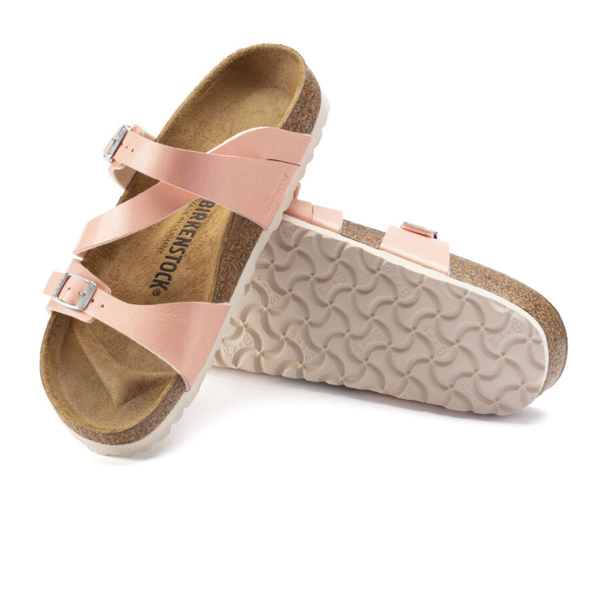 Birkenstock Salina Birko-Flor Slide Sandal (Women) - Graceful Coral Peach Sandals - Slide - The Heel Shoe Fitters