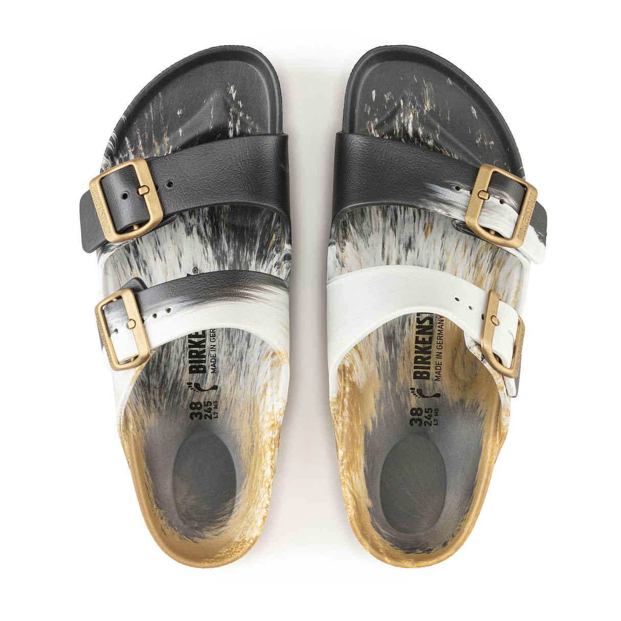 Birkenstock Arizona EVA Slide Sandal (Men) - Multi Metallic Gold Sandals - Slide - The Heel Shoe Fitters