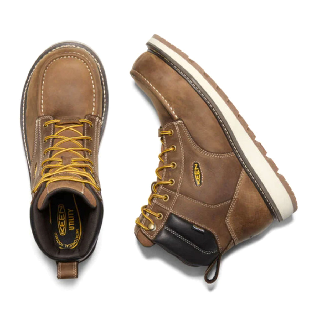 Keen Utility Cincinnati 6" Waterproof Carbon Fiber Toe Work Boot (Men) - Belgian/Sandshell Boots - Work - 6 Inch - The Heel Shoe Fitters