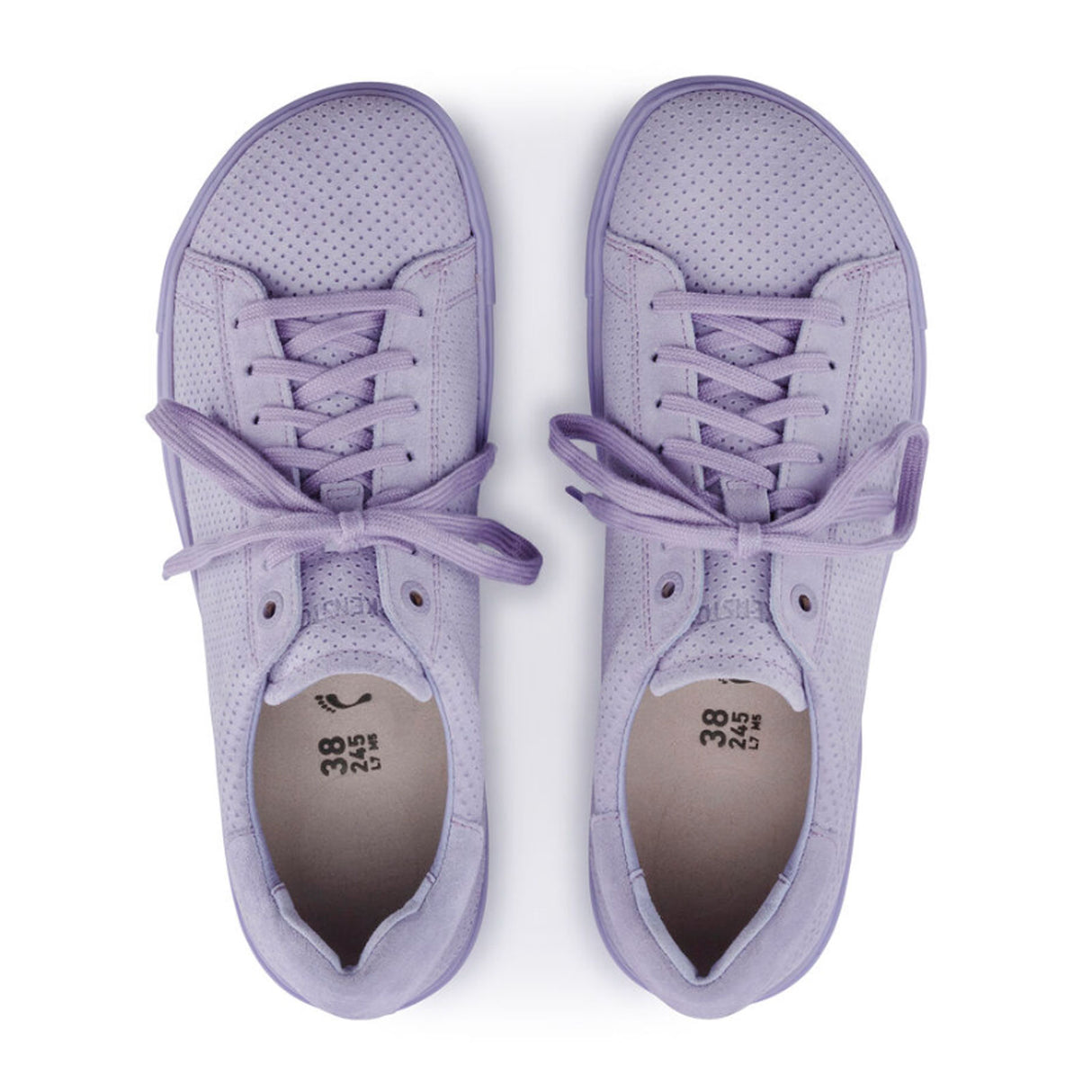 Birkenstock Bend Narrow Sneaker (Women) - Purple Fog Embossed Suede Athletic - Casual - Lace Up - The Heel Shoe Fitters